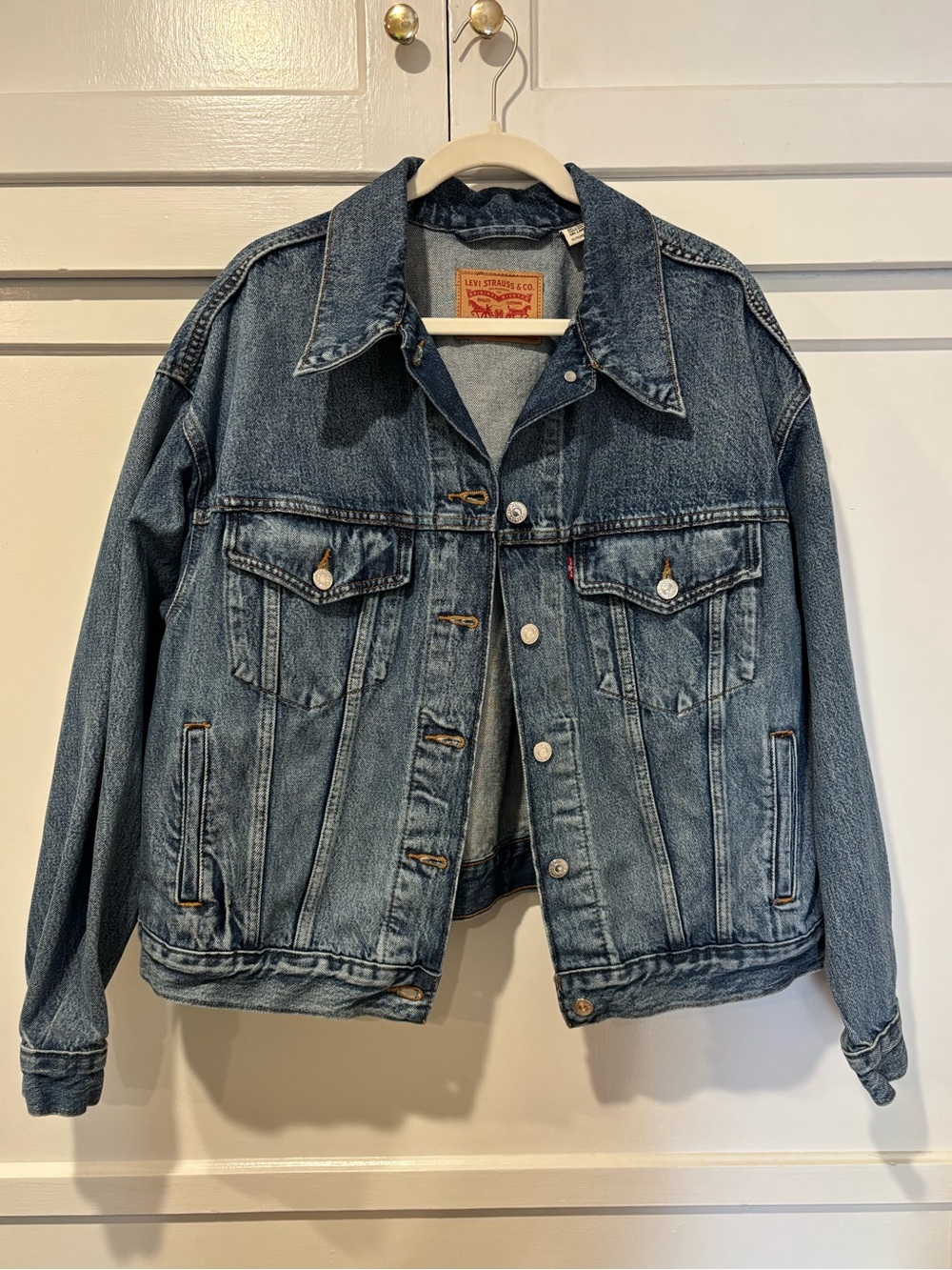 Levi's Medium Blue Denim 90s Trucker Jacket - Women's Jean Coat